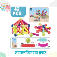 Magnetic Building Sticks & Balls (42 Pcs)